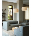 Scandinavian style pendant lamps - DFTP by NORDLUX Pendant lamp TAKAI 1xE27 25W Textile Beige - product 3