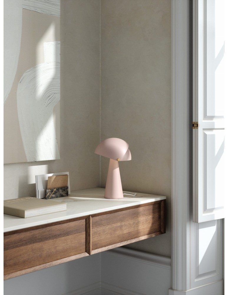 Scandinavian style table lamps - DFTP by NORDLUX Align table lamp 1xE27 25W Metal Pink - product kolory-swiatla.pl 2