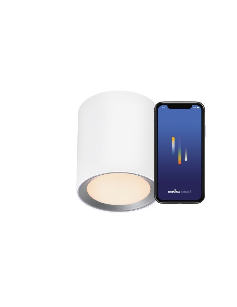 SMART interior lamps - NORDLUX LandonSmar 1xLED Metal White ceiling lamp 2110850101 - product kolory-swiatla.pl 1
