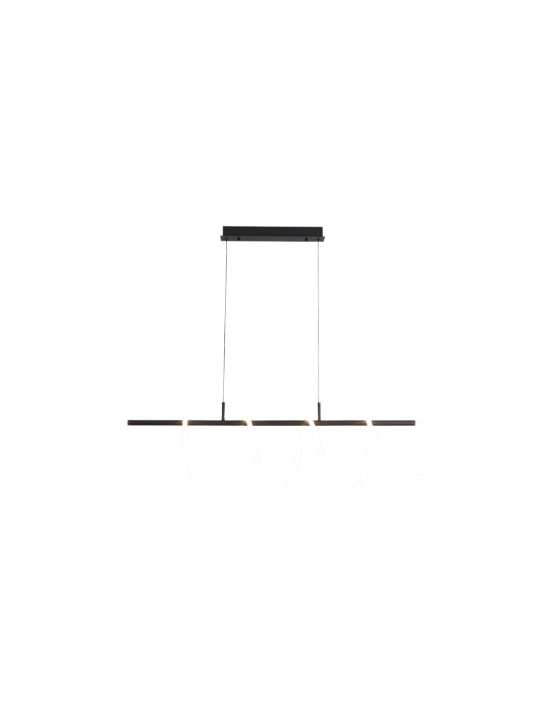 LED pendant lamps - Azzardo ZIGZAG BK Black Matte 1xLED AZ5827 - product kolory-swiatla.pl 1