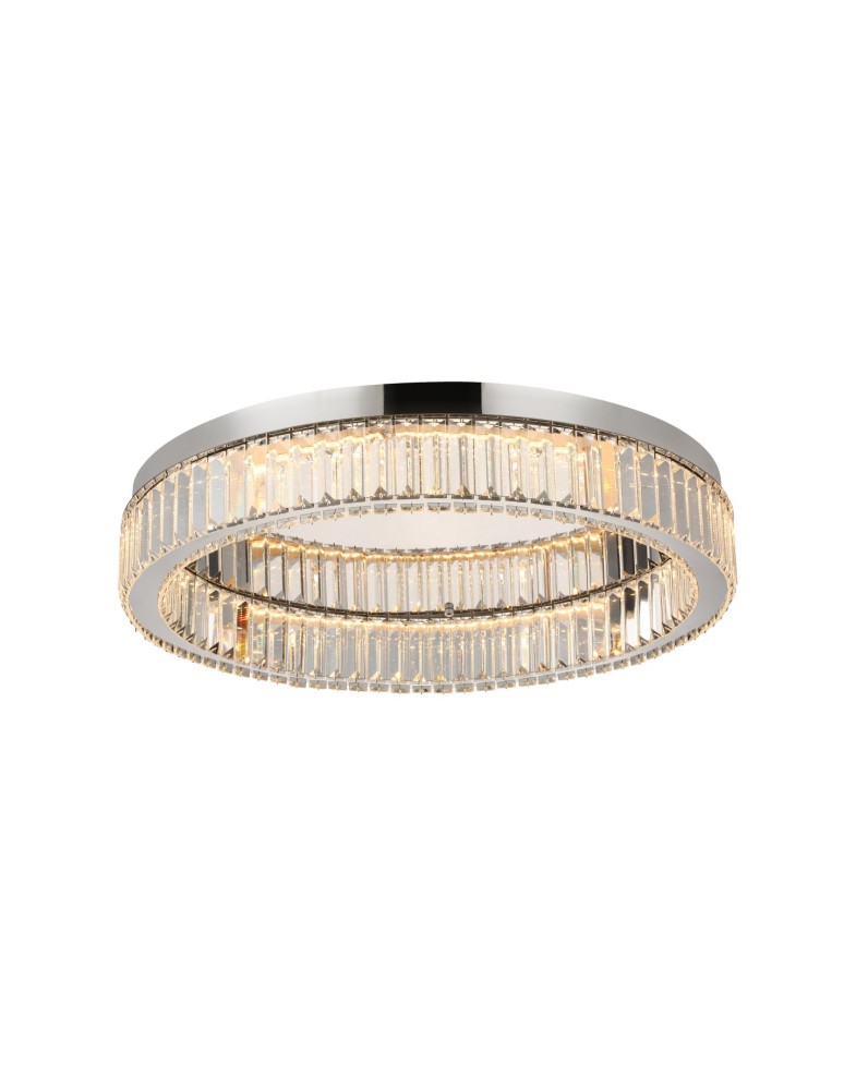 Ceiling lamps with crystals - Azzardo SPARK Ceiling 60 DIMM CH Chrome/Transparent 1xLED Dimmable Option AZ5785 - product kolory-swiatla.pl 1