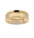Ceiling lamps with crystals - Azzardo SPARK Ceiling 40 DIMM GO Gold Gloss/Transparent 1xLED Dimmable Option AZ5782 - product 1