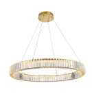 Glamour pendant lamps - Azzardo SPARK Pendant 80 DIMM GO Gold Gloss/Transparent 1xLED Dimmable Option AZ5790 - product 1