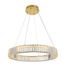 Glamour pendant lamps - Azzardo SPARK Pendant 60 DIMM GO Gold Gloss/Transparent 1xLED Dimmable Option AZ5788 - product 1