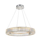 Glamour pendant lamps - Azzardo SPARK Pendant 60 DIMM CH Chrome/Transparent 1xLED Dimmable Option AZ5789 - product 1