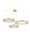 Azzardo SPARK Pendant 40+60+80 DIMM GO Gold Gloss/Transparent 3xLED Dimmable Option AZ5794