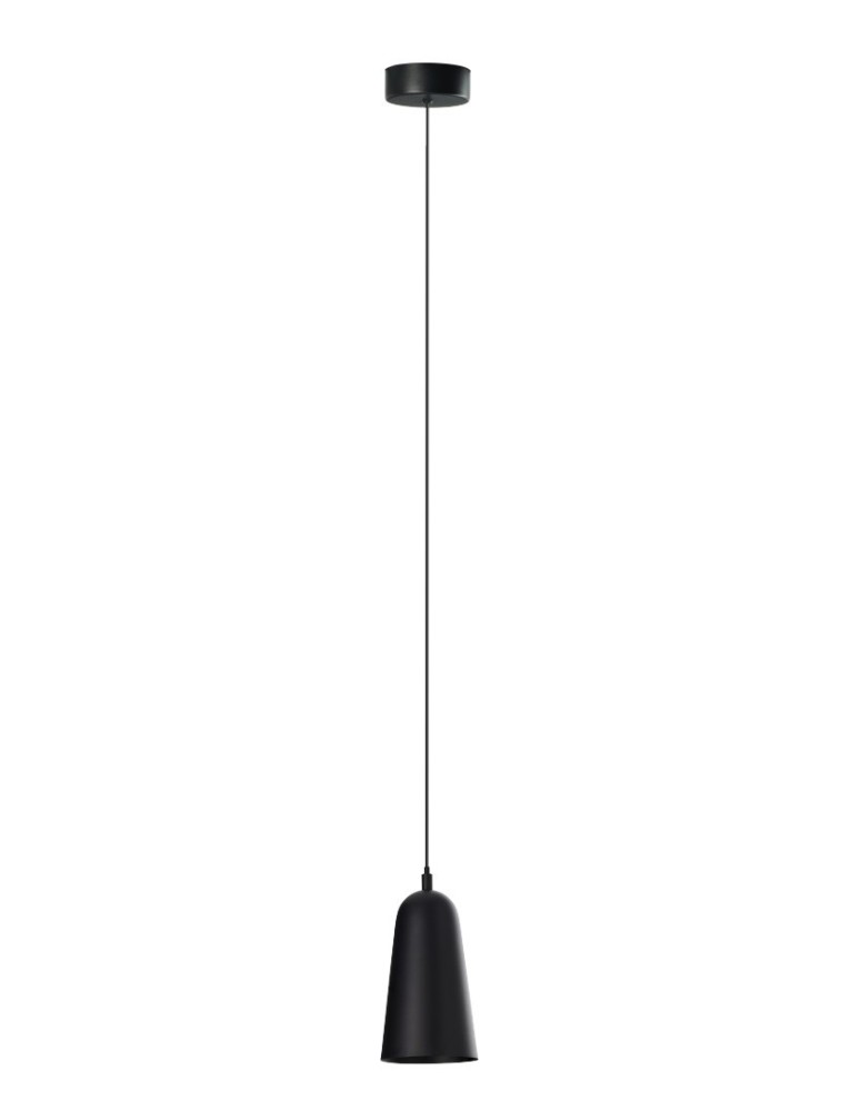 Single pendant lamps - Azzardo CAPRI B BK Black Matte 1xLED Pendant 3000K AZ5649 - product kolory-swiatla.pl 1