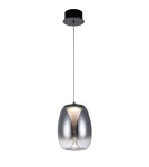 LED pendant lamps - Azzardo PAMELA 20 BK CHROME Black Chrome/Smoke 1xLED LED pendant AZ5824 - product 1
