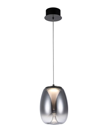 Azzardo PAMELA 20 BK CHROME Black Chrome/Smoke 1xLED LED pendant AZ5824