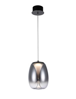 Azzardo PAMELA 20 BK CHROME Czarny Chrom/Dymiony 1xLED LED wisząca AZ5824