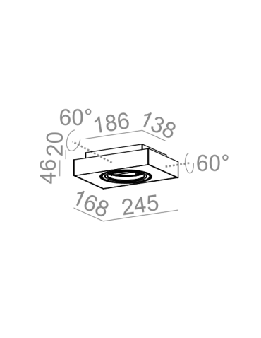 Aqform SLEEK distance 111x1 natynkowy 46612-0000-T8-PH - produkt 2