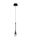 Azzardo DALMA 1 BK Black Matte/Transparent 1xLED Pendant AZ6005