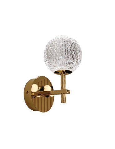 Azzardo EDEM WALL GO Gold Gloss/Transparent 1xLED Wall Mount AZ6014.