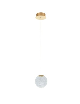 Azzardo EDEM 1 GO Gold Gloss/Transparent 1xLED Pendant AZ6016