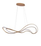 LED pendant lamps - Azzardo TWIST Pendant 3-STEP DIMM GO Gold Matte 1xLED 3 Brightness Modes AZ5734 - product 1