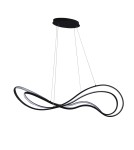 LED pendant lamps - Azzardo TWIST Pendant 3-STEP DIMM BK Black Matte 1xLED 3 Brightness Modes AZ5733 - product 1