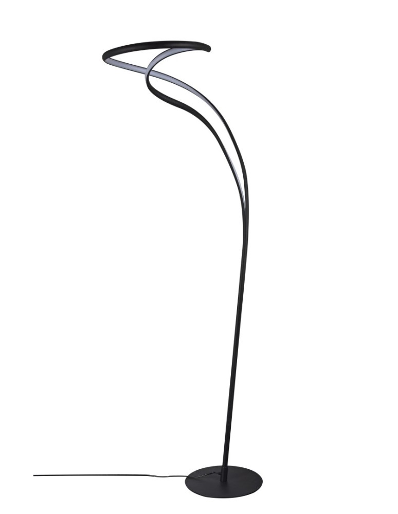 LED floor lamps - Azzardo TWIST Floor 3-STEP DIMM BK Black Matte 1xLED 3 Brightness Modes AZ5737 - product kolory-swiatla.pl 1
