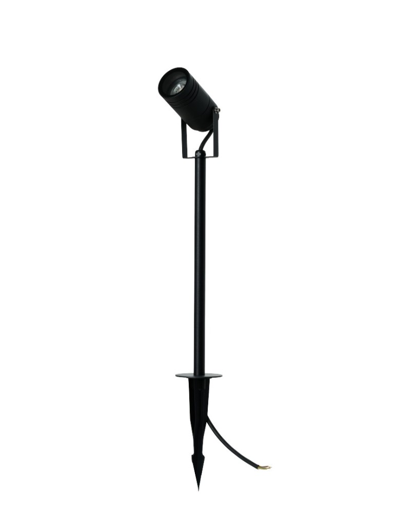 Garden lamps driven into the ground (with wedge) - Azzardo TRAST 2 IP54 BK Black/Transparent 1xGU10 AZ5862 Garden Spotlight. - product kolory-swiatla.pl 1