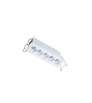 LED flush-mounted lamps - Azzardo TETRIX 5 GIPS 10W CCT DIMM WH White 1xLED Flush Mounted Light Color Change Switch Dimming Option AZ6275 - product 1