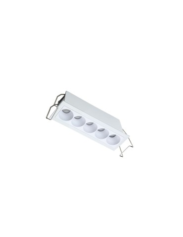 Azzardo TETRIX 5 GIPS 10W CCT DIMM WH White 1xLED Flush Mounted Light Color Change Switch Dimming Option AZ6275