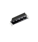 LED flush-mounted lamps - Azzardo TETRIX 5 GIPS 10W CCT DIMM BK Black Matte 1xLED Flush Mounted Light Color Change Switch Dimmable Option AZ6276 - product 1