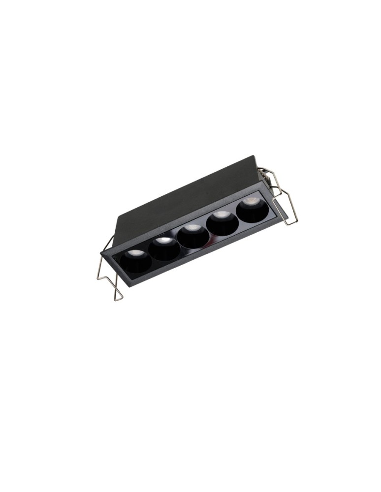 LED flush-mounted lamps - Azzardo TETRIX 5 GIPS 10W CCT DIMM BK Black Matte 1xLED Flush Mounted Light Color Change Switch Dimmable Option AZ6276 - product kolory-swiatla.pl 1