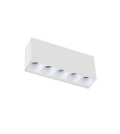 LED ceiling lamps - Azzardo TETRIX 5 8W CCT DIMM WH White 1xLED Surface-mounted Light Color Change Switch Dimming Option AZ6279 - product 1