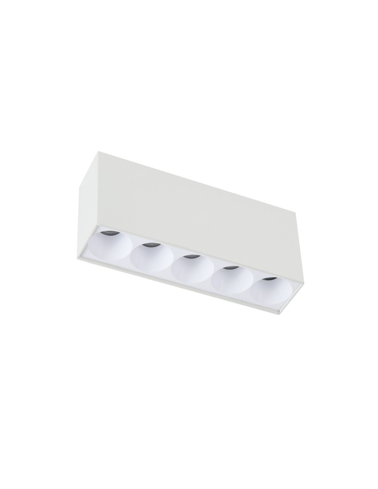 LED ceiling lamps - Azzardo TETRIX 5 8W CCT DIMM WH White 1xLED Surface-mounted Light Color Change Switch Dimming Option AZ6279 - product kolory-swiatla.pl 1