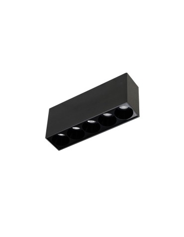 Azzardo TETRIX 5 8W CCT DIMM BK Black Matte 1xLED Surface-mounted Light Colour Change Switch Dimmable Option AZ6280