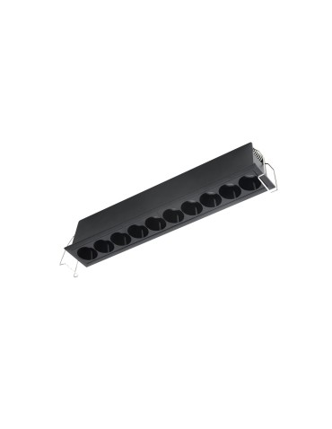 Azzardo TETRIX 10 GIPS 20W CCT DIMM BK Black Matte 1xLED Flush Mounted Light Color Change Switch Dimmable Option AZ6278