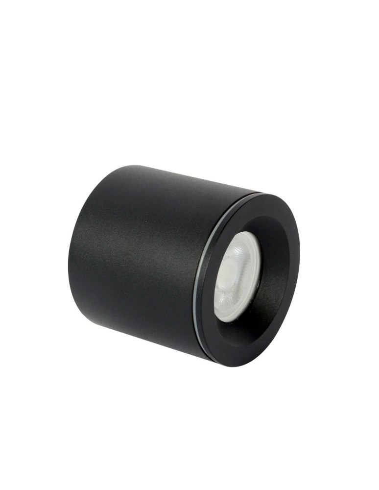 Hermetic ceiling luminaires - YASKR Luna Tube 1xGU10 black IP65 CL0103-BK Black - product kolory-swiatla.pl 3