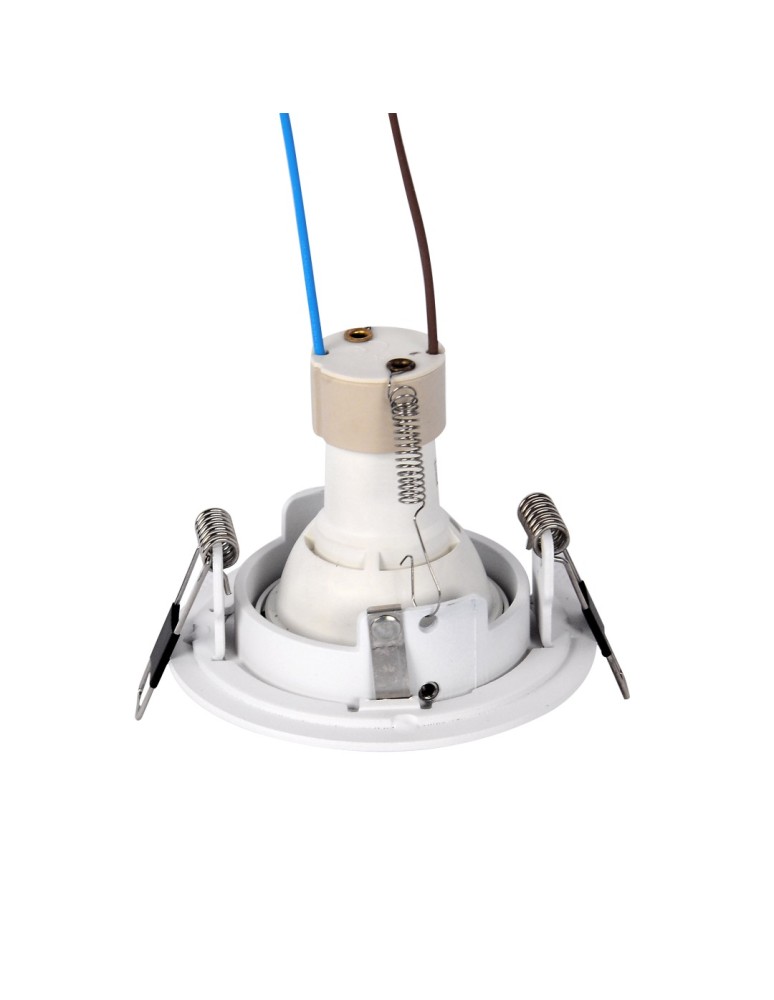 Round flush-mounted lamps - YASKR Halo Mesh 1xGU10 white RL0103-WH White - product kolory-swiatla.pl 3