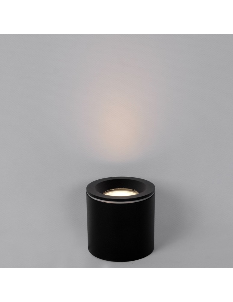 Hermetic ceiling luminaires - YASKR Luna Tube 1xGU10 black IP65 CL0103-BK Black - product kolory-swiatla.pl 5