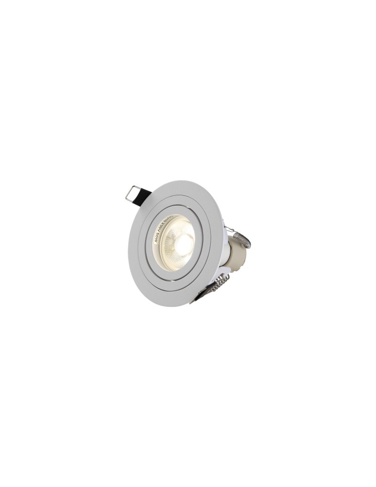 Round flush-mounted lamps - YASKR Halo Mesh 1xGU10 white RL0103-WH White - product kolory-swiatla.pl 5
