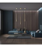 Pendant tube lamps - YASKR Elysia 1xLED Gold Pendant Lamp PL0121-GD Gold - product 2