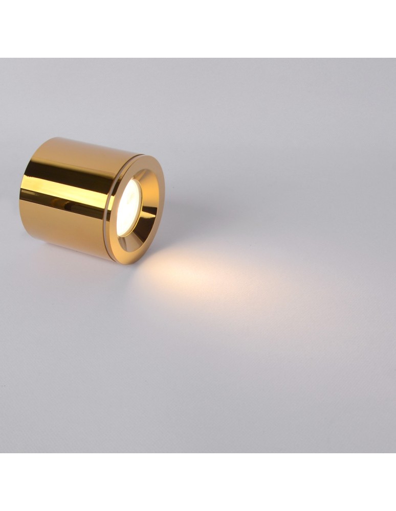 Hermetic ceiling luminaires - YASKR Luna tube 1xGU10 gold IP65 CL0103-GD Gold - product kolory-swiatla.pl 5