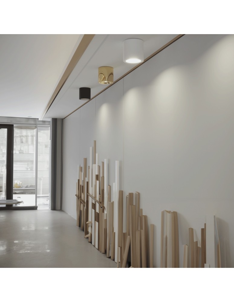 Hermetic ceiling luminaires - YASKR Luna tube 1xGU10 gold IP65 CL0103-GD Gold - product kolory-swiatla.pl 6