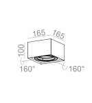 Ceiling lamps - Aqform SQUARES mini 111x1 surface-mounted 40110-0000-T8-PH - product 2