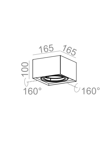 Aqform SQUARES mini 111x1 surface-mounted 40110-0000-T8-PH - product 2