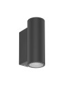 Italux Lenta 3K Outdoor Wall Mounted Black Sandblasted IP54 2xLED 14W 3000K OWL-2804-2-3K