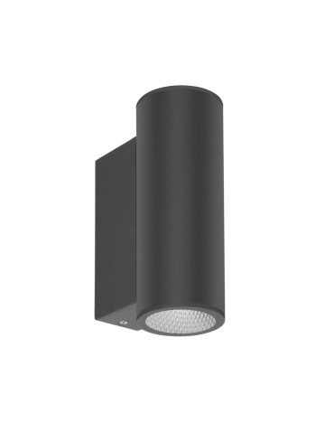 Italux Lenta 4K Outdoor Wall Mounted Black Sandblasted IP54 2xLED 14W 4000K OWL-2804-2-4K
