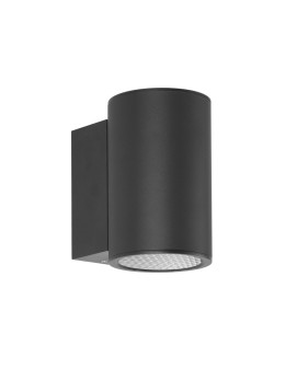Italux Lenta 3K Outdoor Wall Mounted Black Sandblasted IP54 1xLED 15W 3000K OWL-2805-1-3K