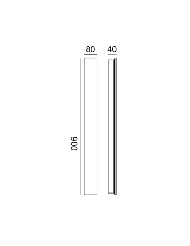 Italux Mutti 4K Outdoor Wall Mounted Black Sandblasted IP54 9xLED 24W 4000K OWL-2051-09-4K - product 2