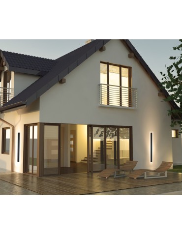 Italux Mutti 4K Zewnętrzna Ścienna Czarny piaskowany IP54 12xLED 29W 4000K OWL-2051-12-4K - produkt 2