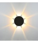 Outdoor wall lamps - Italux Macba Outdoor Wall Mounted Black Sandblasted IP54 1xLED 8W 4000K OWL-6031-8-4K - product 1