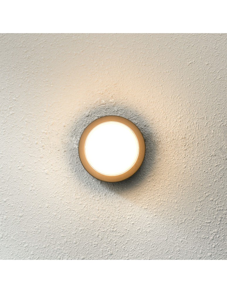 Outdoor wall lamps - Italux Rosta Outdoor Wall Mounted Black Sandblasted IP54 1xLED 12W 3000K OWL-3062-3K - product kolory-swiatla.pl 2