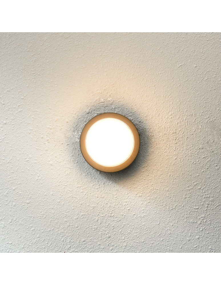 Outdoor wall lamps - Italux Rosta Outdoor Wall Mounted Black Sandblasted IP54 1xLED 5W 3000K OWL-3062-S-3K - product kolory-swiatla.pl 2