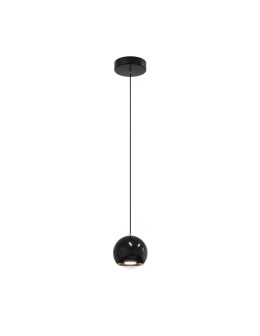 YASKR Lampa Wisząca Aurenia 1xLED czarna PL0122-CB Czarny