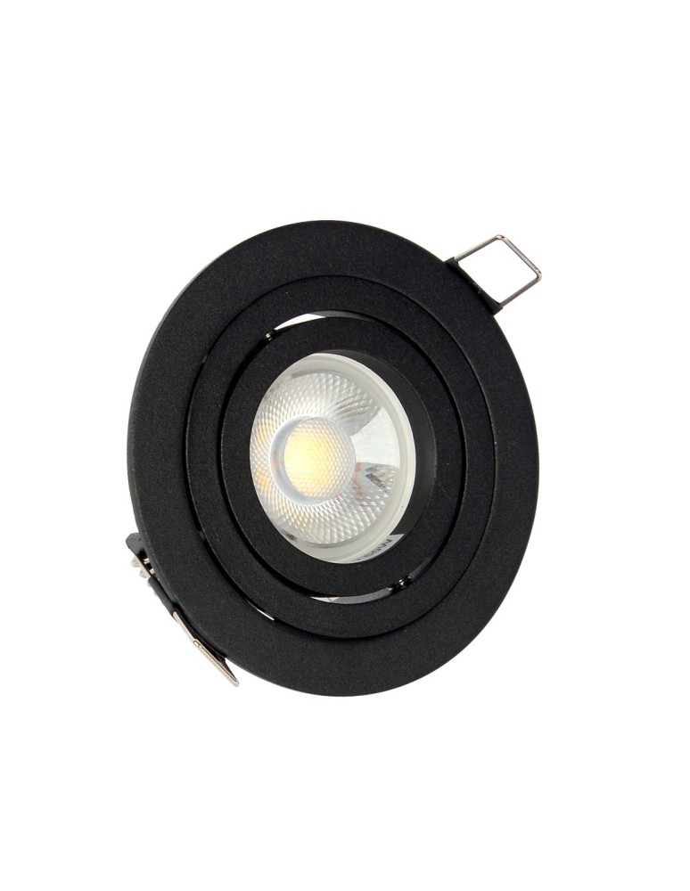 Round flush-mounted lamps - YASKR Halo Mesh 1xGU10 black RL0103-BK Black - product kolory-swiatla.pl 1