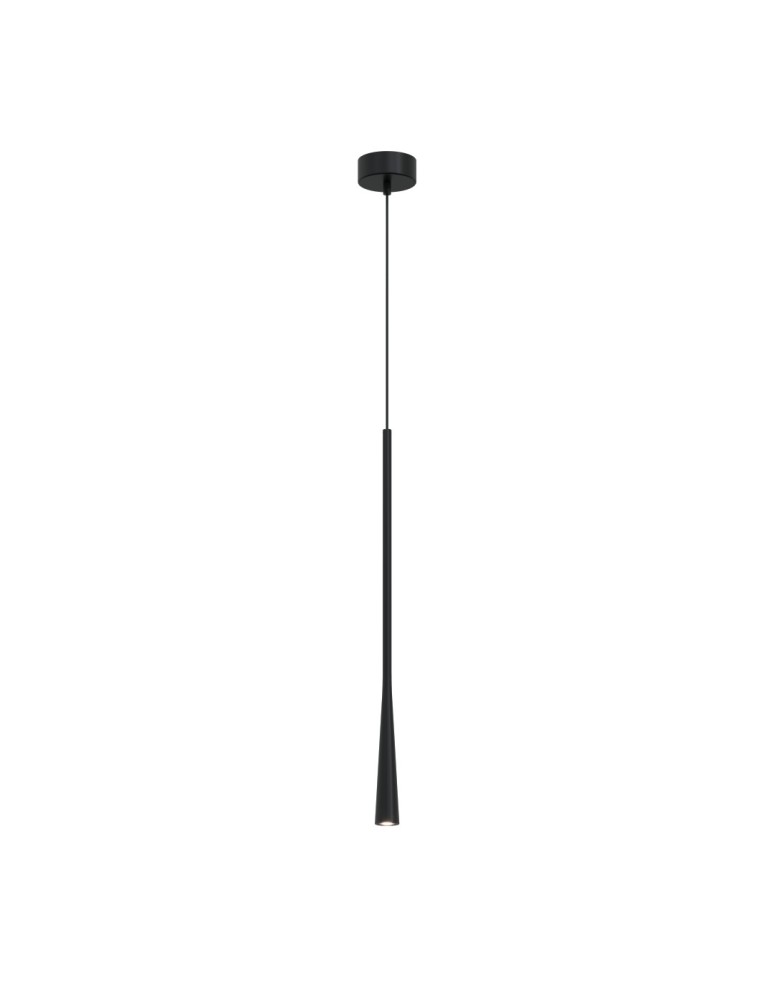 Pendant tube lamps - YASKR Elysia Pendant Lamp 1xLED black PL0121-BK Black - product kolory-swiatla.pl 1